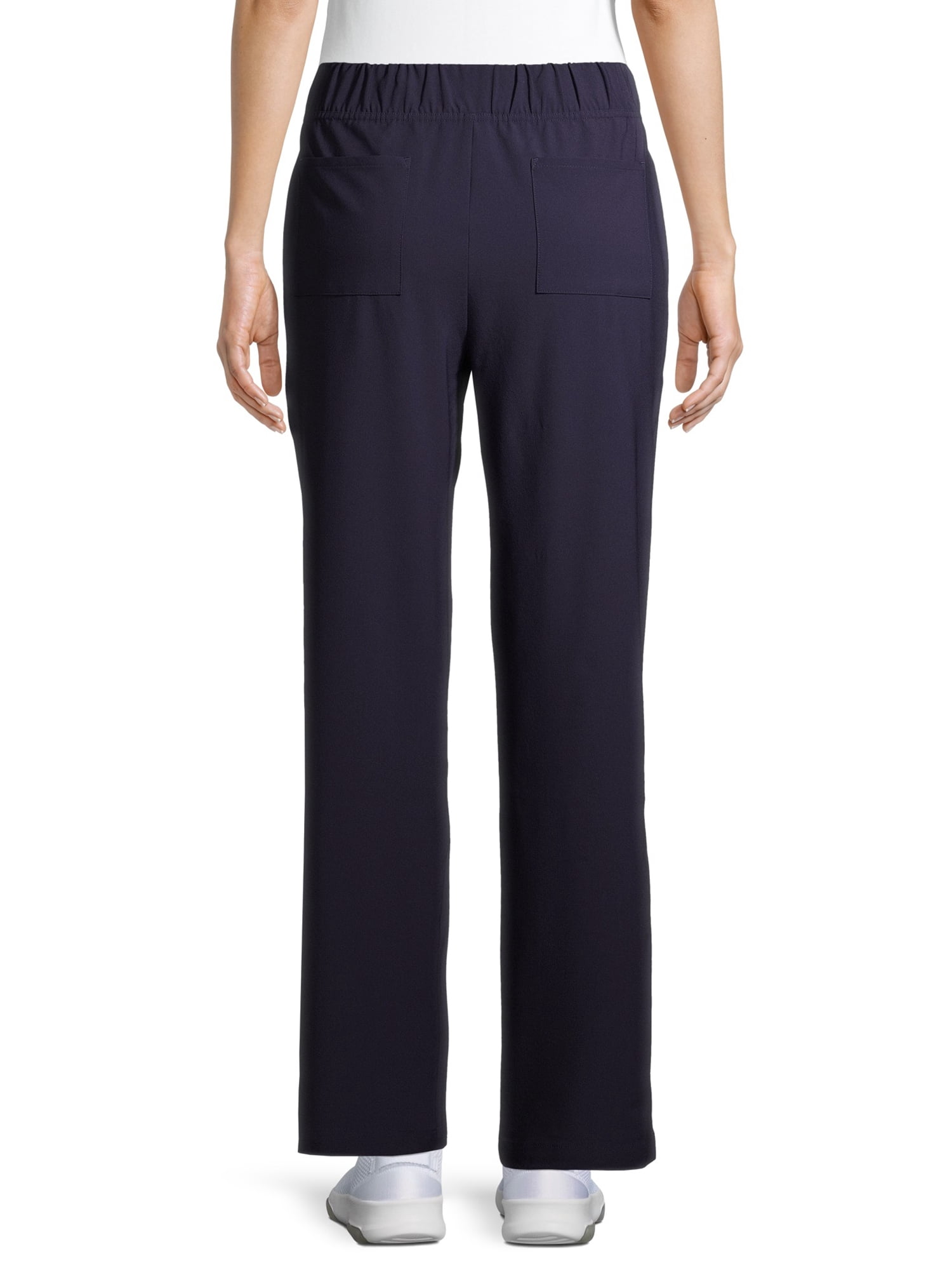 ClimateRight by Cuddl Duds Modern Fit Straight-Leg Flat Front Scrub Pant (Women's Petite), 1 Count, 1 Pack