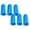Blue, variant on 3 Pcs Finger Pads Tips Finger Protectors Silicone Hot Finger Protectors Hot Glue Gun Finger Caps Finger Guard Protectors for Hot Glue Wax Rosin Resin Adhesives Scrapbooking Sewing in 3 Sizes, Orange