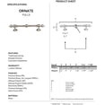thumbnail image 2 of Ornate 6" Center Bar Pull, Barcelona, 2 of 2