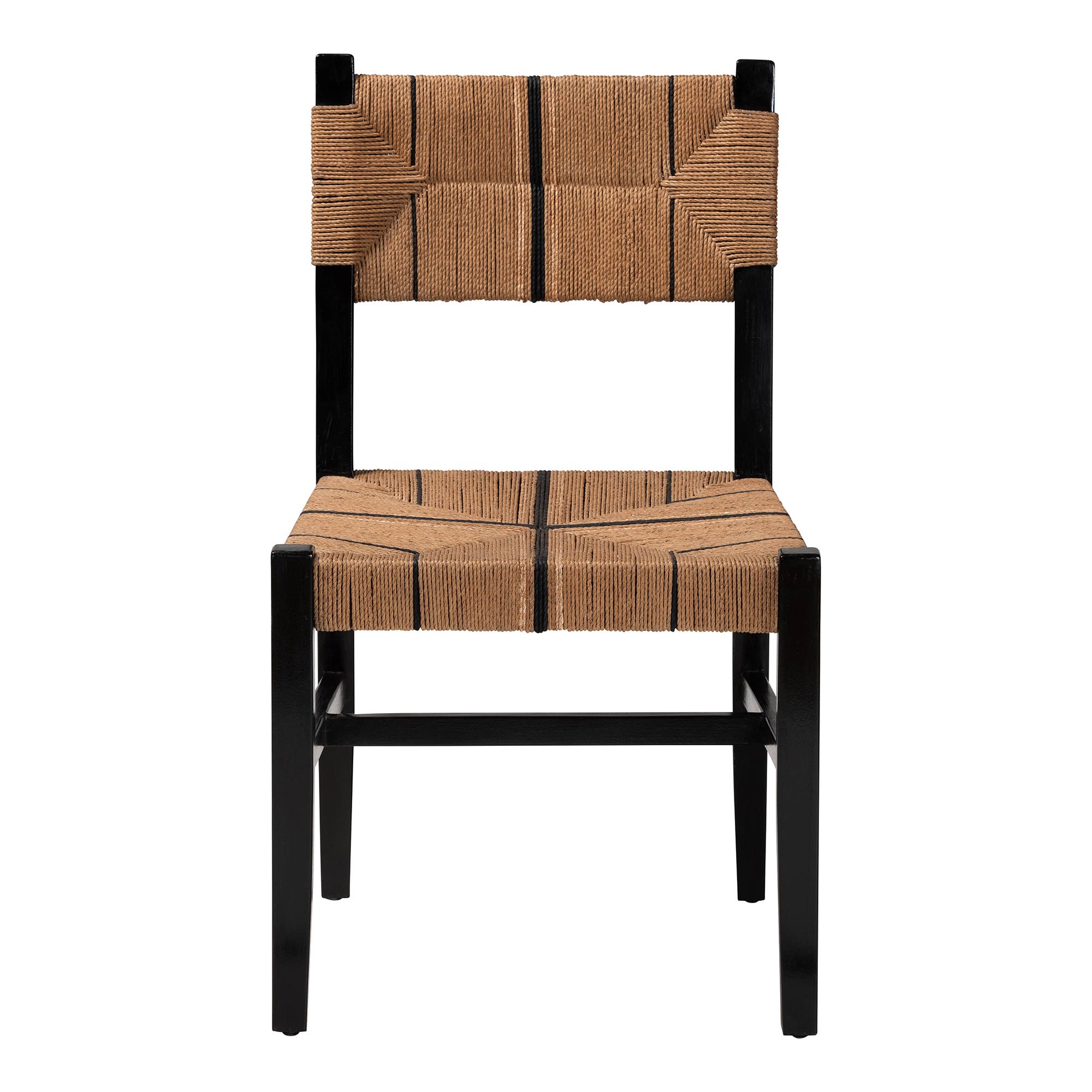 bali & pari Prita Boho Dining Chair, Black