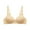 Yellow, variant on DondPO Bras for Women High Support Bras for Women Adjustable Strap Full Coverage Up Bras Comfortable No Underwire Wireless Bras No Wire Bras for Women Wireless Bras for Women Beige 34