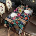 thumbnail image 6 of Yorkie Dog and Flower Florals Rectangle Tablecloth 60"x120",Waterproof Polyester Rectangle Table Cloth, Wipeable Spillproof Polyester Tablecloth for Dining, Camping, Indoor and Outdoor, 6 of 6