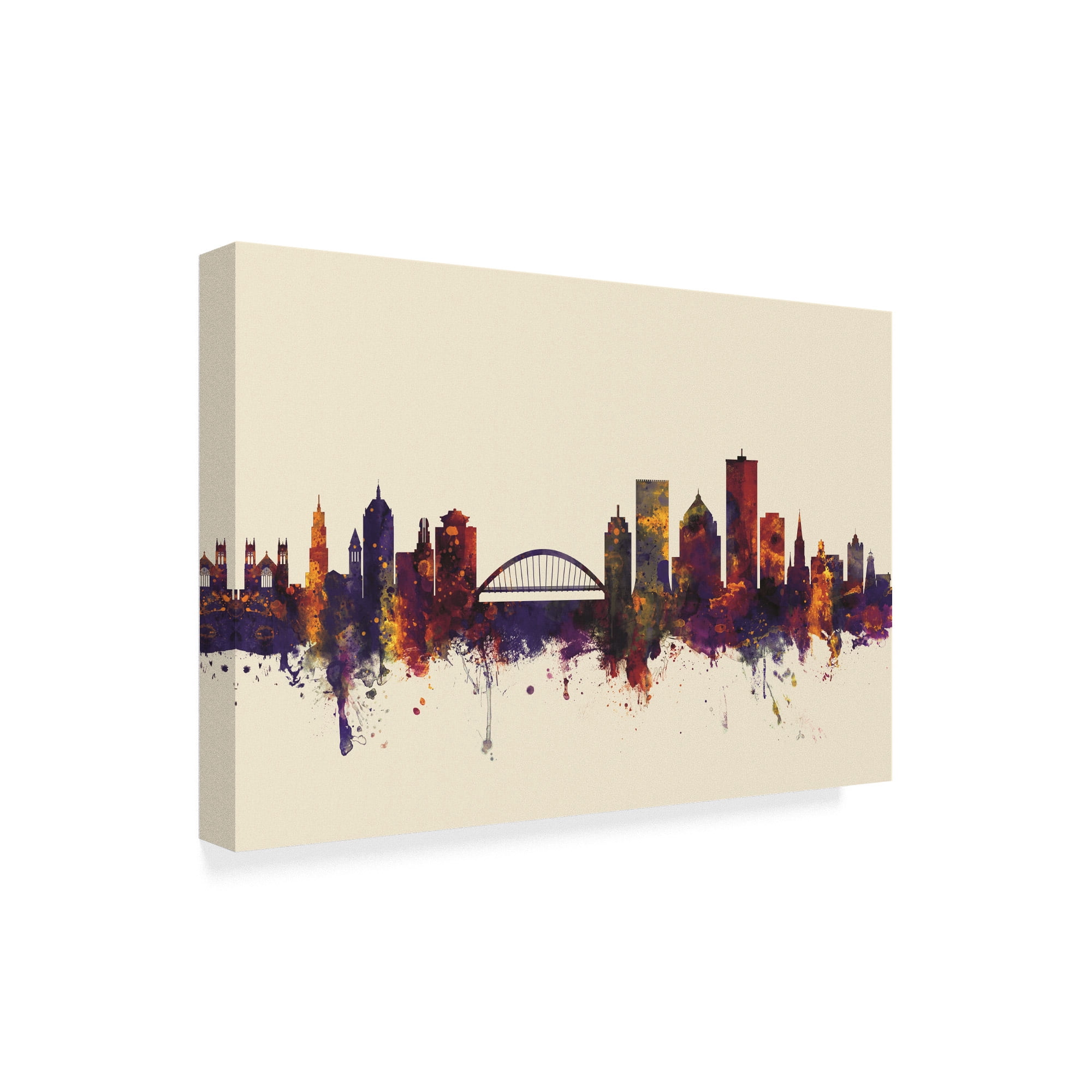Trademark Fine Art 'Rochester New York Skyline III' Canvas Art by Michael Tompsett