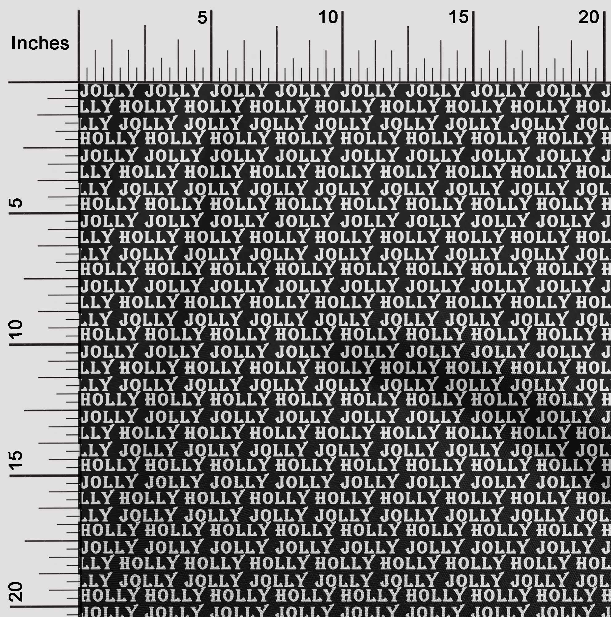 oneOone Cotton Cambric Black Fabric Merry Christmas Quilting Supplies Print Sewing Fabric By The Yard 56 Inch Wide-WVC