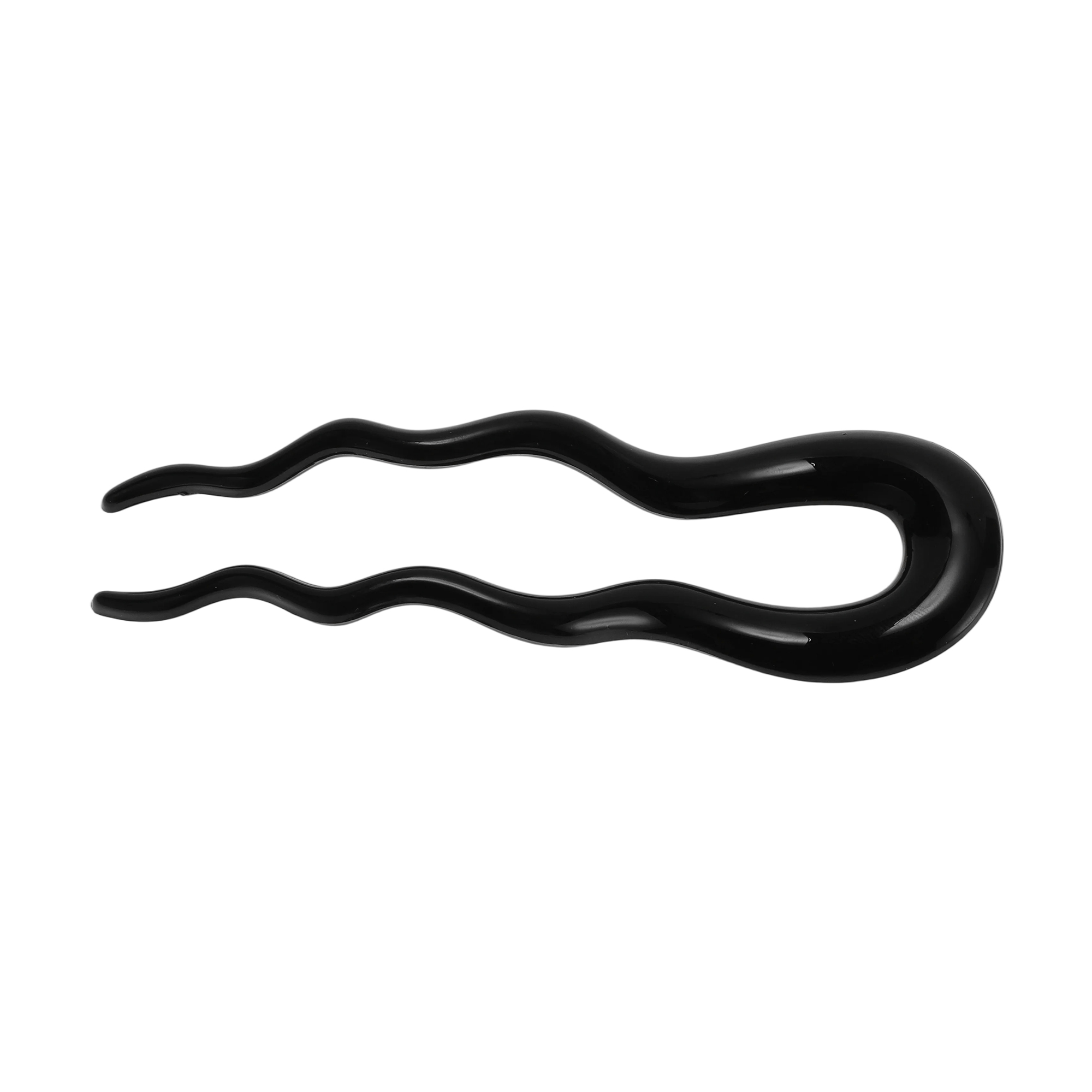 Unique Bargains U-shaped Hair Pin 5.12"x1.57" 1 Pc Black