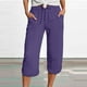 thumbnail image 1 of WILLBEST Pantalones Casuales de Mujer, de Moda, de Pierna Recta, de Cintura Alta, Deportivos, Holgados, para Uso Diario. Extra Grande, 1 of 4