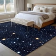 thumbnail image 4 of Starry Sky Area Rugs 5x7 ft Universe Galaxy Shinny Stars Blue Sky Retro Washable Rug Non Slip Indoor Carpet Absorbent Floor Mat for Living Room Bedroom Dining Room, 4 of 9