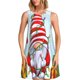 thumbnail image 1 of Disketp Funny Christmas Gnome para Vestido sin Mangas para Mujeres, Vestidos de Verano para Mujeres, Casual y Holgado para la Playa, 1 of 7