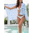 thumbnail image 4 of FUTATA Womens Chiffon Sarong Swimsuit Cover Up Dress Beach Bathing Suit Cover Ups Wrap Swimwear Bikini Swim Cover Up Skirt Girls One Piece, 4 of 5