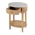 thumbnail image 3 of Butler Specialty Company Ellen Marble and Wood 1 Drawer Nightstand - Natural, 3 of 8