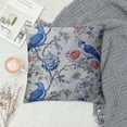 thumbnail image 2 of Nawypu Chinoiserie Pillow Cover  Blue Birds Flowers Throw Pillow Covers Asian Traditional Pattern Blue and White Porcelain Color Pillowcase Cushion Covers for Sofa Couch Living Room, 2 of 5