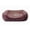 Wine, variant on Precious Tails Super Plush Corduroy Pet Bed with Eco-Friendly Fiber Fill, Ombre Sherpa