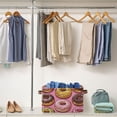 thumbnail image 5 of Yayeee Canvas Storage Basket with Handles for Shelves Fabric Bins Closet Organizer, Cute Doughnuts Pattern, 5 of 8