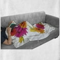 thumbnail image 6 of Letter S Soft Flannel Fleece Throw Blanket, Fragrance C Garden Flourishing Nature Essence of Nature in Alphabet, Cozy Plush for Indoor and Outdoor Use, 70" x 90", Orange Hot Pink Green, by Ambesonne, 6 of 6