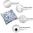thumbnail image 4 of Nawypu Chinoiserie Throw Pillow Covers  Set of 2 Blue and White Porcelain Floral Decorative Pillow Cases Cushion Covers for Sofa Couch Car Bedroom Home Decor, 4 of 6