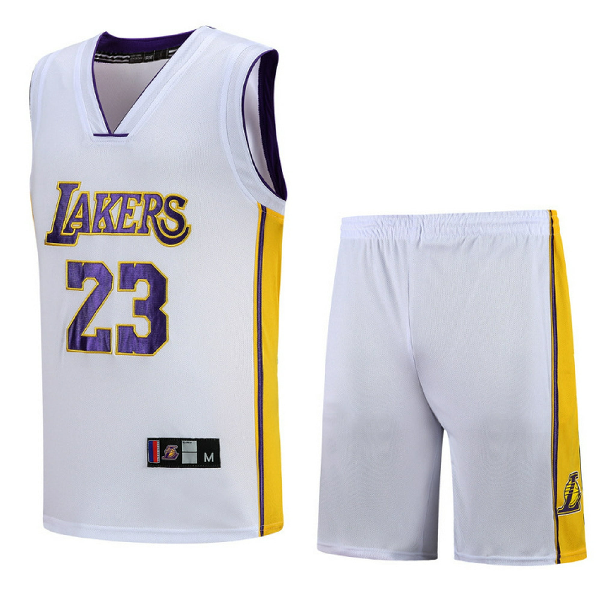 Pedymaquem Men's Basketball Jersey L.A. Lakers Lakers23#Splicing T-Shirt Player Jersey Shorts Sports Suit Size S-3xl Other M 48