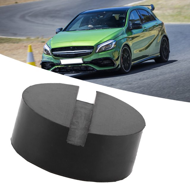 Durable Black Rubber Pad for Car Jack - Prevent Damage and Provide Support - Fits Most Cars and Floor Jacks