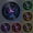 Purple-with LED, variant on Primitive Man Mural Decoration Vinyl Wall Clock, Vinyl Record Clock Wall Art Silent & Non-ticking(12 inchs C)