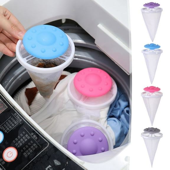 Washing Machine Floating Lint Catcher - Universal Hair & Debris Filter Net - Easy Installation Laundry Filtration System - Cost-Effective Washer Maintenance Tool - Extends Machine Life
