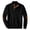Black #2, variant on Mens Sweatshirts Heavyweight Corduroy Casual Stand Collar Sweatshirt Mock Neck 1/4 Button Pullover Sweaters Wine M