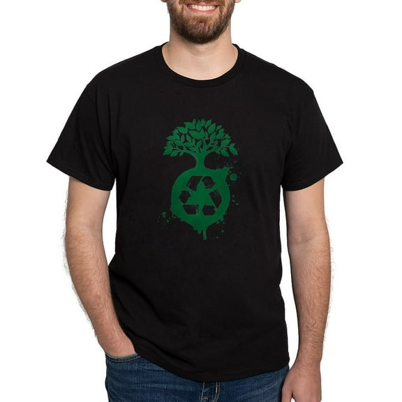 CafePress - Recycle Dark T Shirt - Men's Classic Graphic Cotton T-Shirt