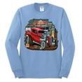 thumbnail image 2 of Wild Bobby, Vintage Hot Rod Old Garage Cars and Trucks Mens Long Sleeve Shirt, Light Blue, X-Large, 2 of 3