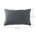 thumbnail image 5 of Sunbrella 21 x 14 in. Rectangle Outdoor Throw Pillow (2-Pack) - Cast Slate, 5 of 6