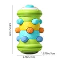 thumbnail image 3 of BUTOMKY Montessori Sensory Teething Rattle Balls - Chewable Grasp Shaker Toys with Soft Silicone Base, Tummy Time Developmental Learning Toys for Newborns 0-6 Months & Infants 6-18 Months, 3 of 7