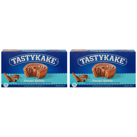 Tastykake Pecan Swirls Family Pack 16 ct pack of 2