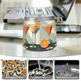 thumbnail image 6 of Yayeee Ashtray with Lid for Cigarette Smokeless Stainless Steel Home Ash Holder, Mid Century Orange Juice, 6 of 7