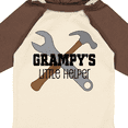 thumbnail image 4 of Inktastic Grampy Grandpa's Little Helper Boys Long Sleeve Baby Bodysuit, 4 of 5