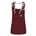 thumbnail image 4 of ZhiZhuang Tank Top for Women 2024 Square Neck Floral Dressy Blouse Tops Casual Loose Fit Going Out Clothes Outfit, 4 of 4
