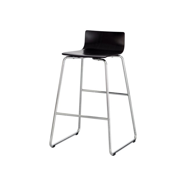 Safco Bosk - Stool - mid-back - steel, beechwood - espresso