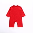 thumbnail image 4 of Otqutp Baby Long Sleeve Jumpsuit Chinese New Year Traditional Outfit Newborn Stand Collar Button Crawling Suit for Boys Girls, 4 of 5
