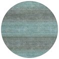 thumbnail image 2 of Addison Rugs Chantille Indoor/Outdoor Transitional Geometric Teal Machine Washable Round Rug, 8' x 8', 2 of 8