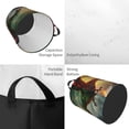 thumbnail image 2 of Balery Castle Red Green Sky Dragon Cesta de ropa redonda con asas, impermeable, independiente, para ropa, juguetes, dormitorio y familia-Small, 2 of 6