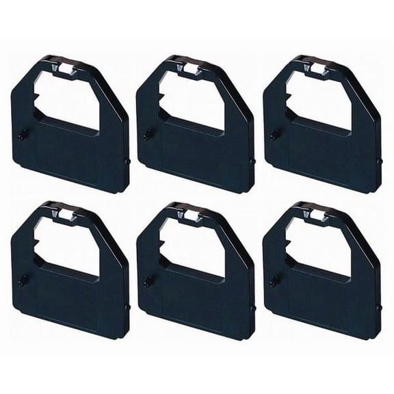 PrinterDash Compatible Replacement for Panasonic KX-P2130/KX-P2135/KX-P2140 Black Printer Ribbons (6/PK) (C1292)
