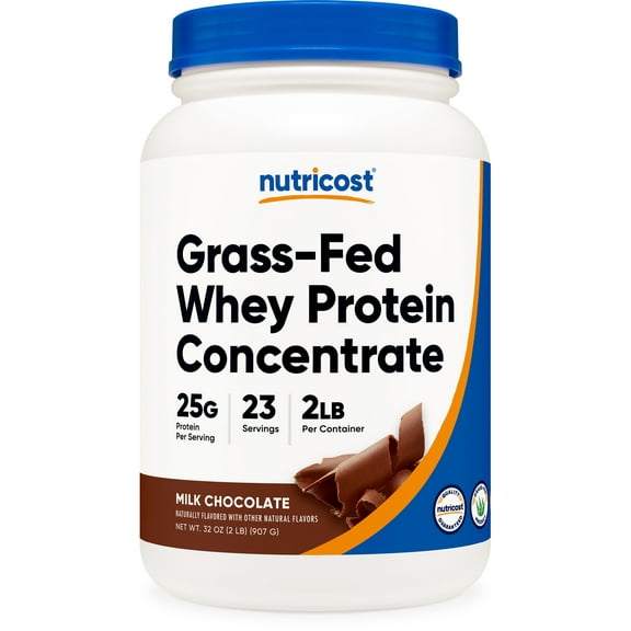 Nutricost Grass-Fed Whey Protein Concentrate Powder (Chocolate) 2LBS