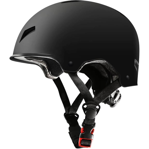 Skateboard Helmet - Adjustable Safety Helmet for Skateboarding Bike Scooter Cycling Multisport