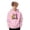 Pink, variant on Boys Girls Graphic Print Hooded Sweatshirt Casual Pullover Jacket With Pocket For Kids Youth