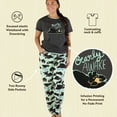 thumbnail image 6 of Lazy One Women's Pajama Set, Short Sleeves with Cute Prints, Relaxed Fit, Bearly Awake, 6 of 7