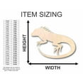 thumbnail image 2 of Unfinished Wood Iguana Shape - Reptile - Animal - Craft - up to 46" DIY 20" / 1/4", 2 of 3