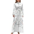 thumbnail image 2 of Vestido largo Unit Circle tendencia en ropa de mujer 2024 Vestido largo de verano para mujer, 2 of 5
