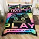 thumbnail image 1 of Funda Nórdica Fantasía Arco Iris Gamepad juego de cama Videojuegos Funda de edredón Para, 1 of 5