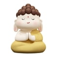 thumbnail image 4 of Buddha Statue Ornament Buddhist Figure Resin Cartoon Mini Tabletop Sculpture for A, 4 of 9