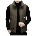 thumbnail image 1 of Men's Quilted Zip Front Sleeveless Jacket Lightweight Packable Outdoor Sport Vest For Cold Weather, 1 of 8