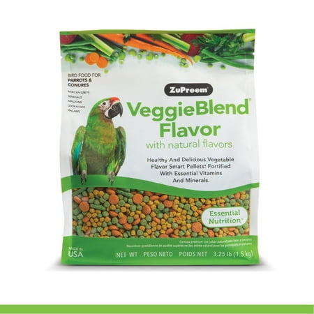 Zupreem® VeggieBlend® Flavor with Natural Flavor Daily Food Pellets for Parrots & Conures 3.25 lb