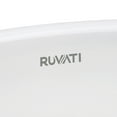 thumbnail image 6 of Ruvati USA RVB0616 15 x 12 in. Oval Porcelain Ceramic with Overflow Undermount Bathroom Vanity Sink, White, 6 of 6