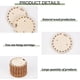 thumbnail image 4 of 30 tarjetas de madera para exhibir aretes con forma de flor y dos agujeros para colgar. Etiquetas en blanco para exhibir aretes y aretes., 4 of 6