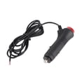 thumbnail image 3 of Car  Socket Power Plug Adapter with Switch 12V 24V Black Red LED 1.5m Wire, 3 of 7